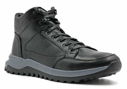 Кроссовки ортопедические мужские зимние Ортомода 92527-Х-201 черные кожаные с мехом фото 1