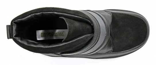 Ботинки ортопедические женские утепленные Ортомода  82415-Х-С-101-24 ЛС черные увеличенной полноты фото 5
