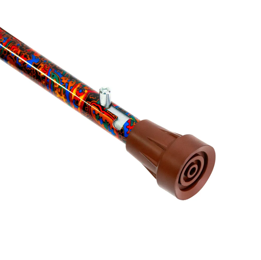 Трость телескопическая с пластмассовой ручкой ТР1(ПР) с УПС, цвет Майская ночь фото 7