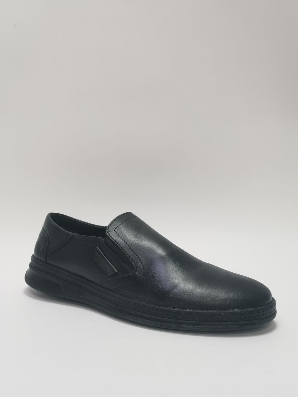 Полуботинки ортопедические мужские кожаные Ортомода 92470-Х-001 черные увеличенной полноты фото 1