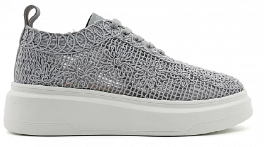 Кроссовки ортопедические женские текстильные Ортомода ML004-02-15-TU увеличенной полноты серые фото 2