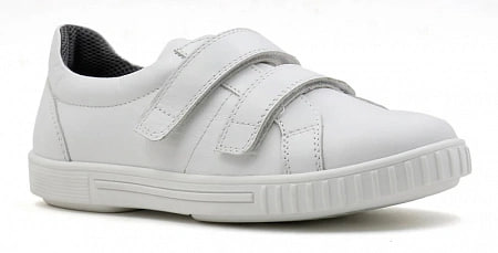 Кеды ортопедические женские кожаные Ортомода 61143-Х-605 увеличенной полноты белые фото 5