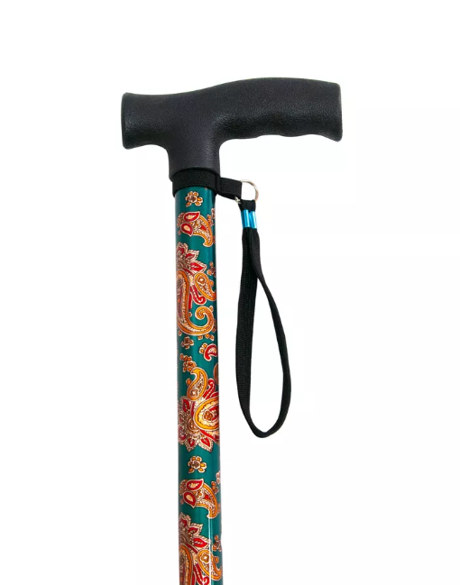 Трость телескопическая с пластмассовой ручкой ТР1(ПР) с УПС, цвет Весенний сад фото 6