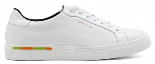 Кеды ортопедические женские кожаные Ортомода 61145-Х-605С увеличенной полноты белые фото 2