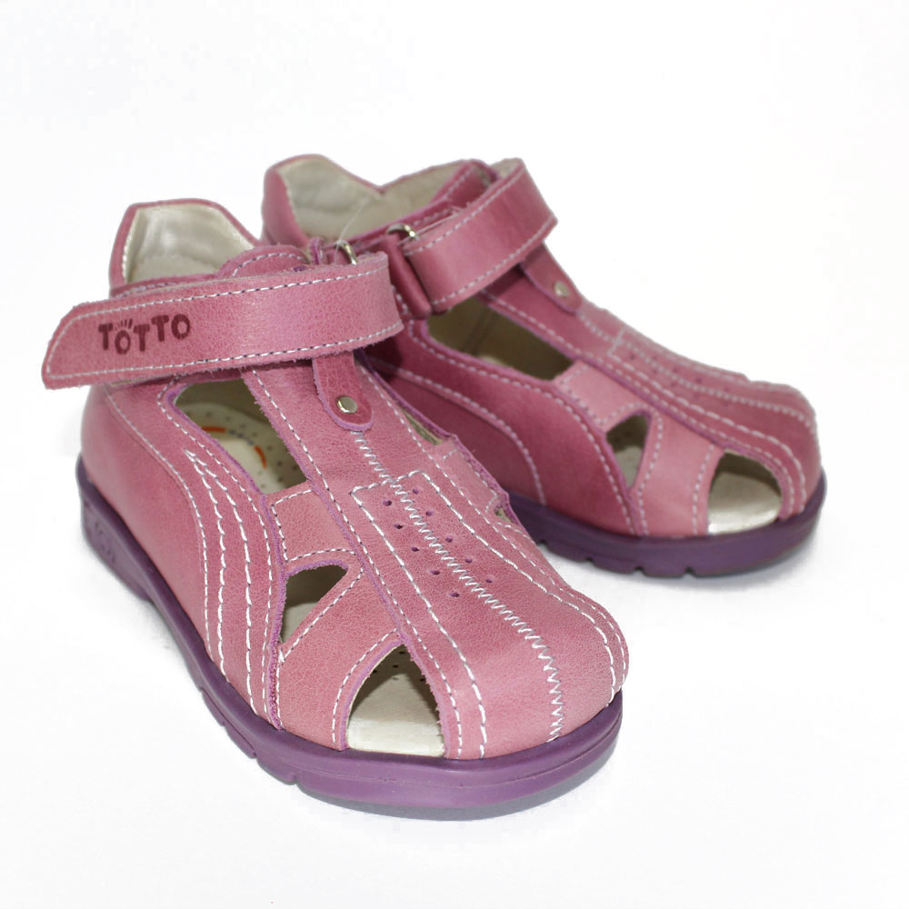 Босоножки  детские с закрытым носом, цв.сирень М 063-021 фото 1