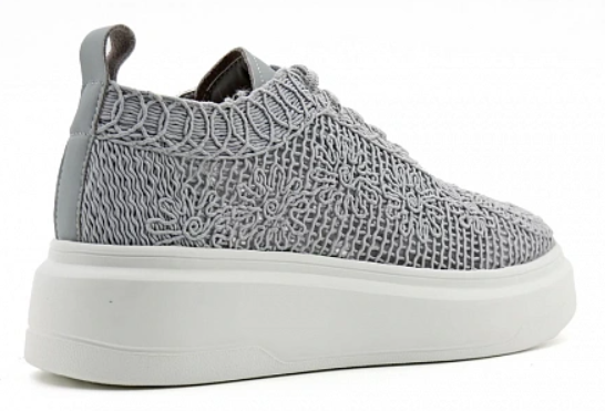 Кроссовки ортопедические женские текстильные Ортомода ML004-02-15-TU увеличенной полноты серые фото 3