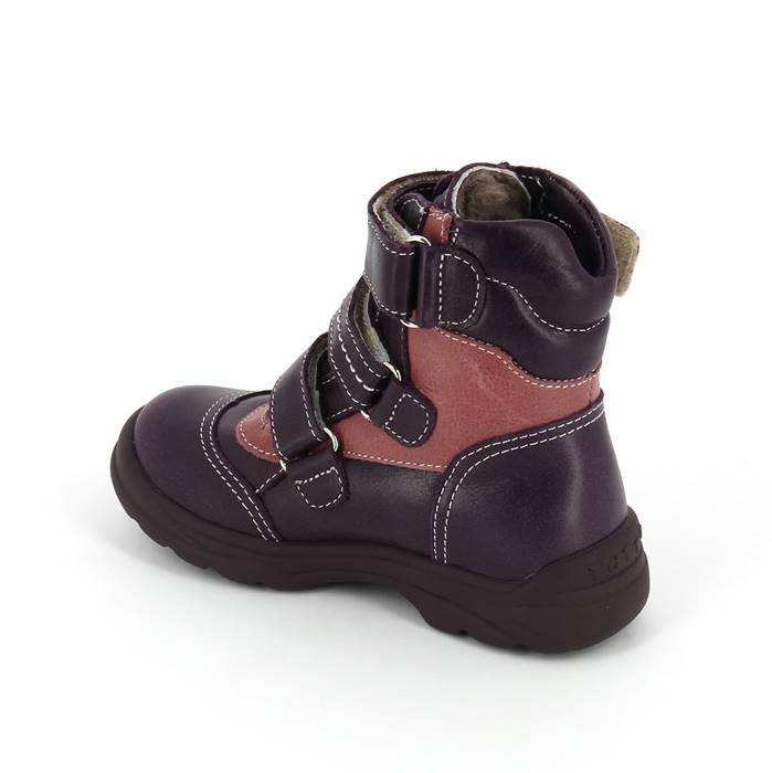 Ботинки зимние с натуральным мехом для девочки Тотто 210-МП-056,021, цвет сирень фото 3
